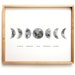 Moon Phases Print, Moon Cycle, Moon Printable Art, Phases of the Moon ...