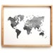 Printable World Map World Map Grey World Map Modern Map - Etsy Canada