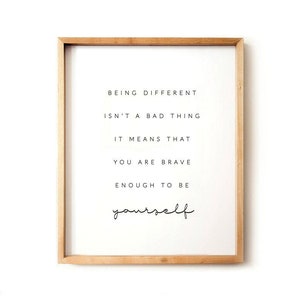 Harry Potter Quote Being Different Luna Lovegood Harry | Etsy