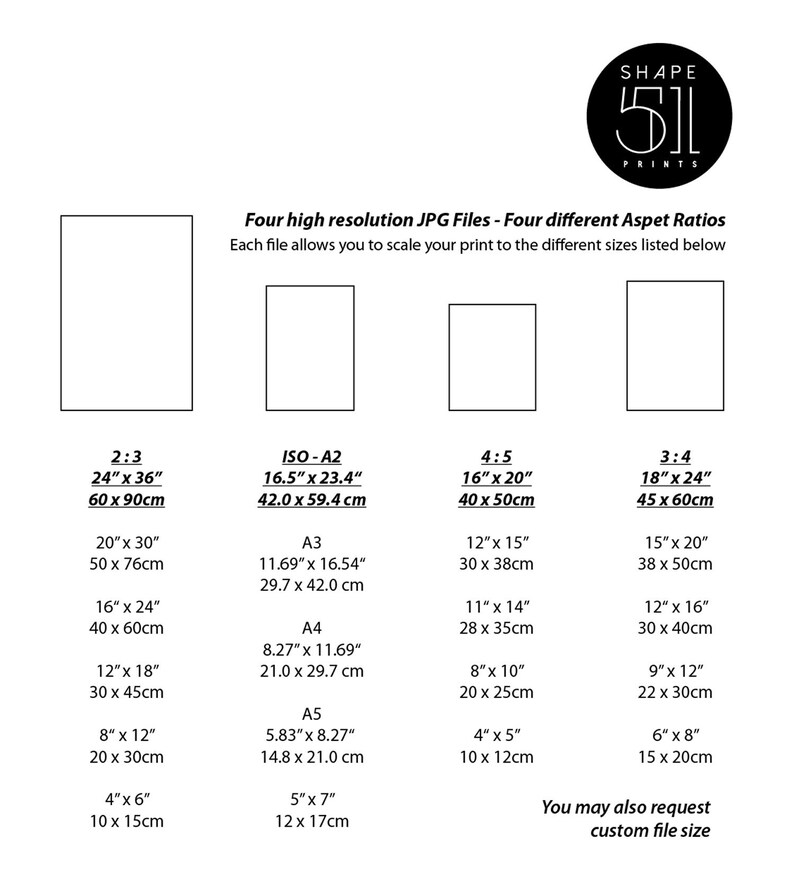 Mid Century Print Black White Printable Art Geometric Art Etsy