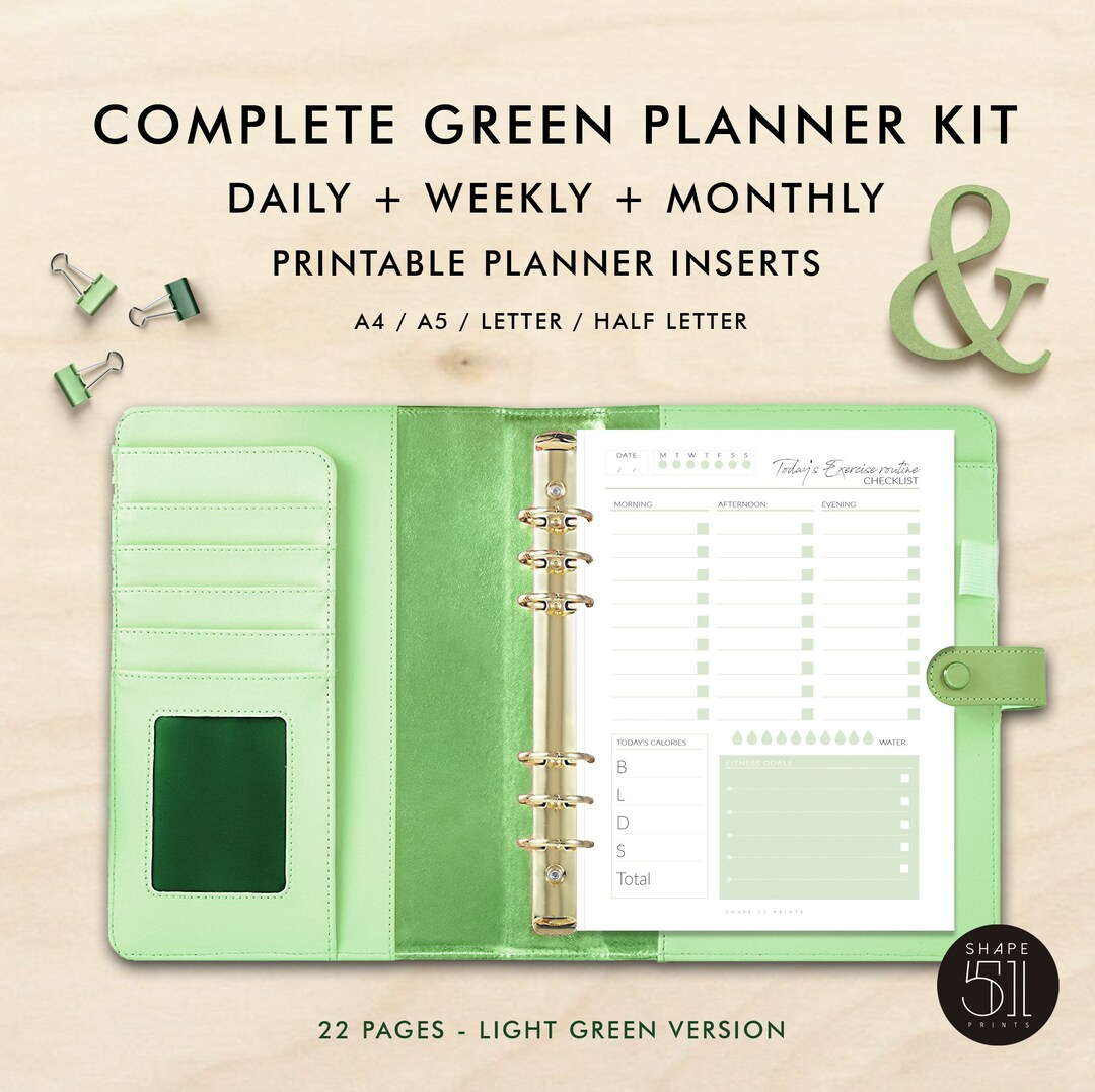 Complete Printable Planner Kit Monthly Weekly Daily - Etsy