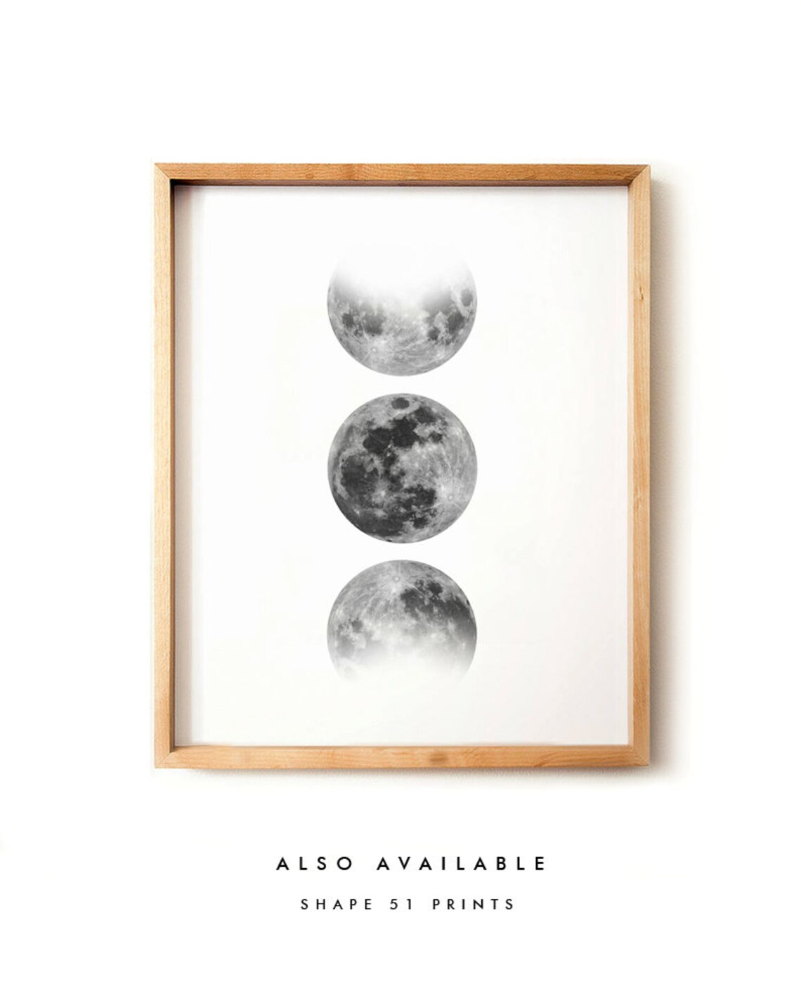 Moon Phases Print Moon Cycle Moon Printable Art Phases of - Etsy