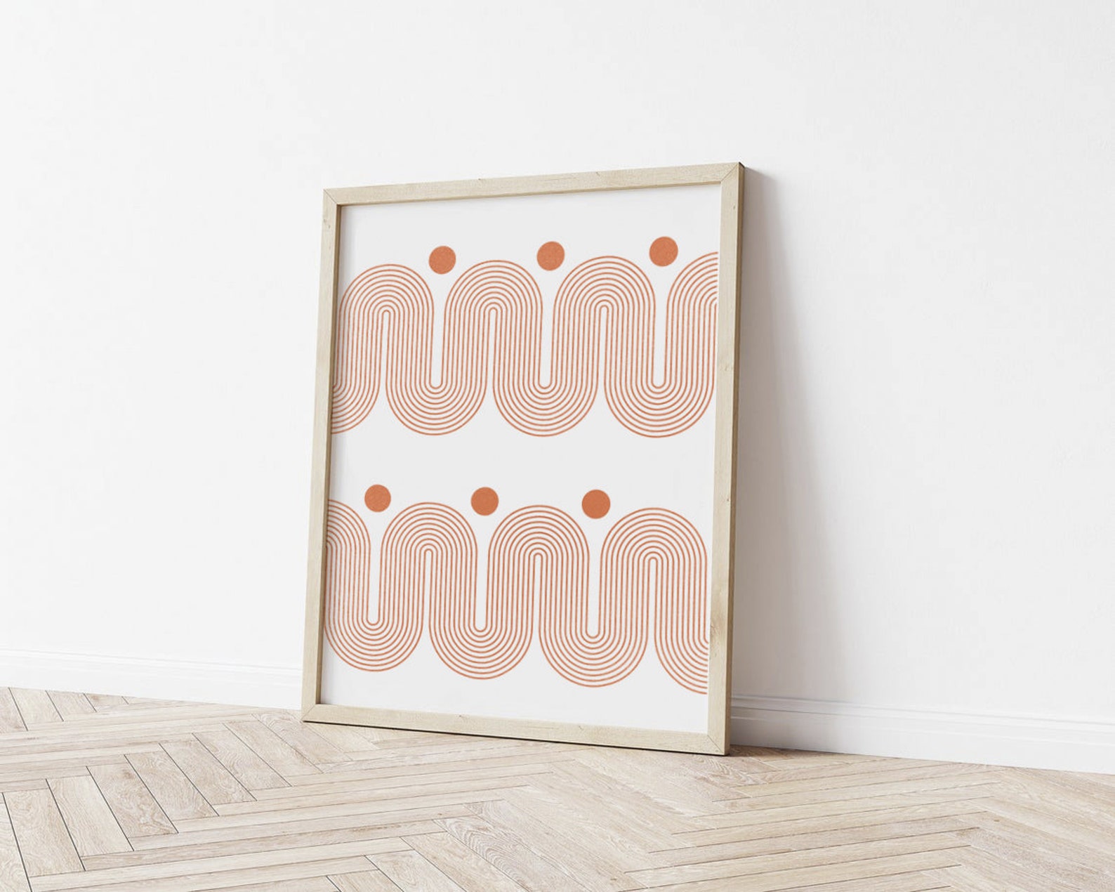 Set of Two Prints Terracotta Gallery Boho Print Set Terracotta - Etsy