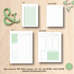 Complete Printable Planner Kit Monthly Weekly Daily - Etsy