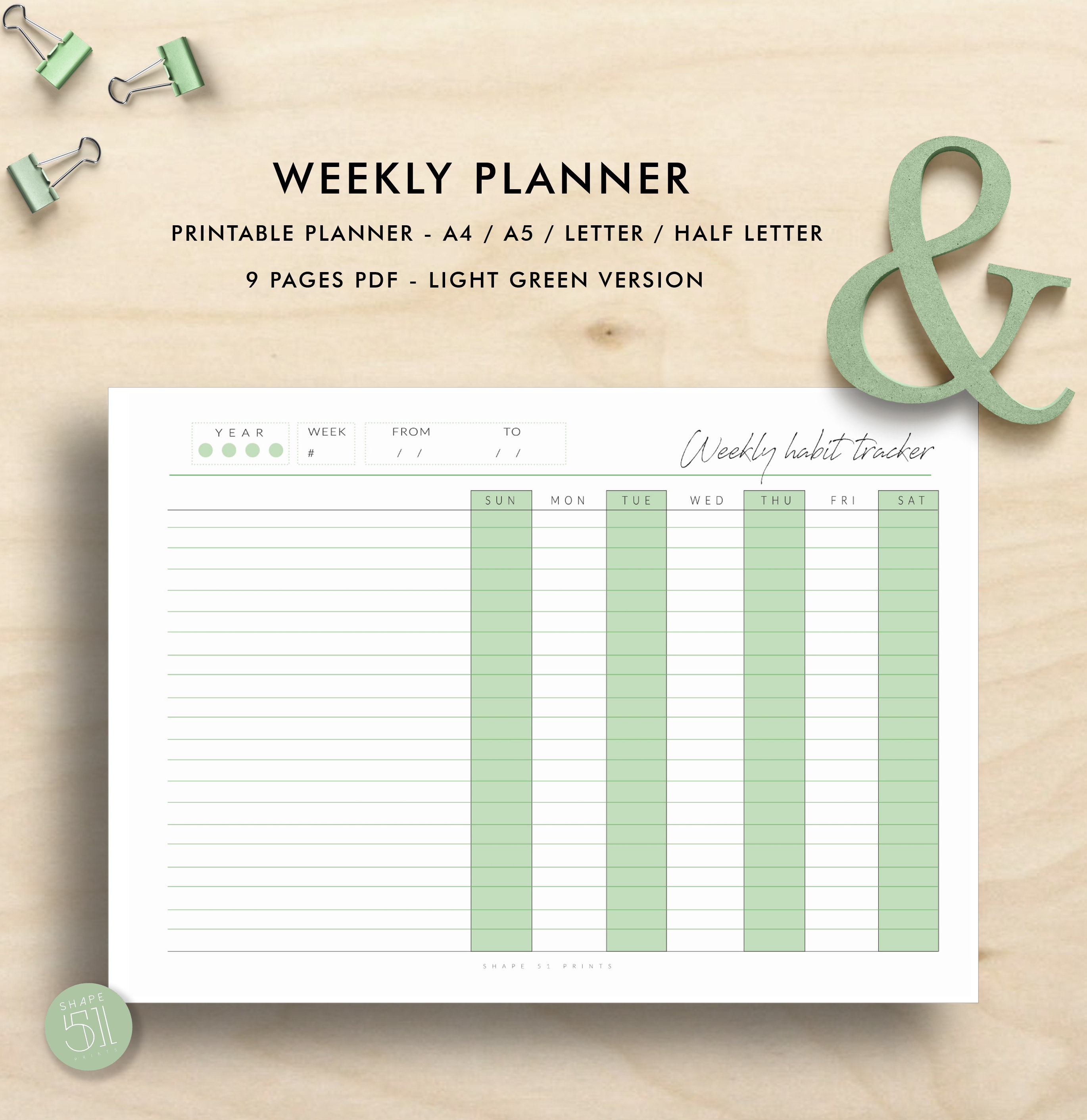 printable planner pages weekly planner printable notes etsy