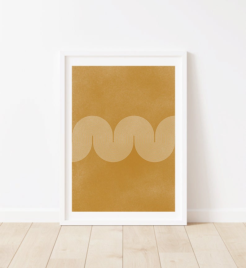 Mustard Art Print Printable Wall Art Digital Print Mustard Etsy