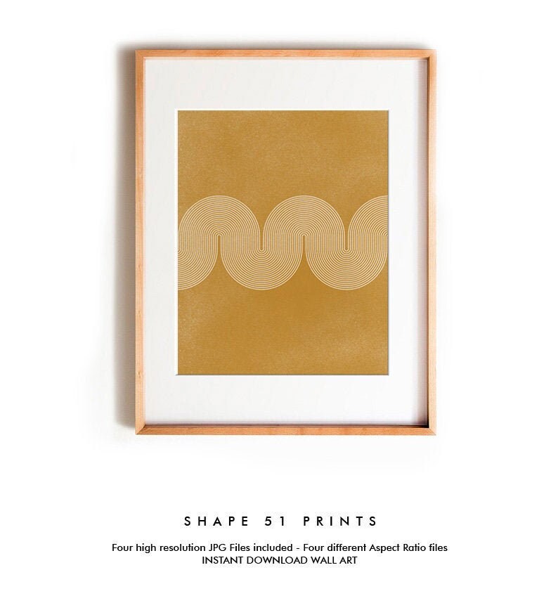 Mustard Art Print Printable Wall Art Digital Print Mustard Etsy