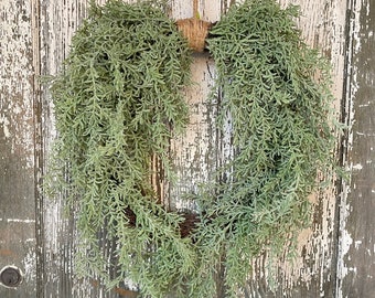 Boho Natural Rosemary Wreath, Wedding Chapel Wreath, Natural Touch Wreath, Spring Decor, Farmhouse Wreath, Nature Wreath, Boho Wreath