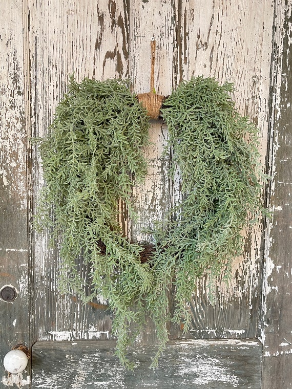 Boho Natural Rosemary Wreath, Wedding Chapel Wreath, Natural Touch Wreath, Spring Decor, Farmhouse Wreath, Nature Wreath, Boho Wreath
