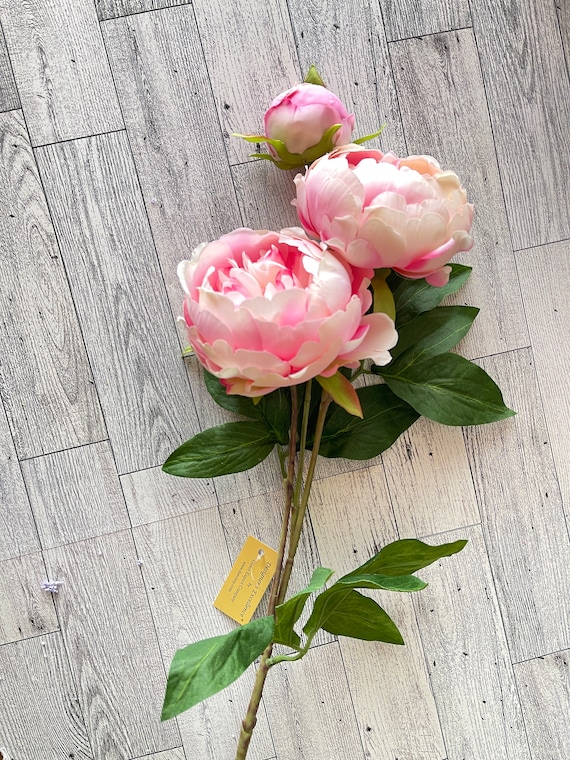 Pink Peony Floral Bunch,  Greenery, Floral Supplies, Wreath Greenery, Floral Greenery, Picks, Craft Supply, Decor