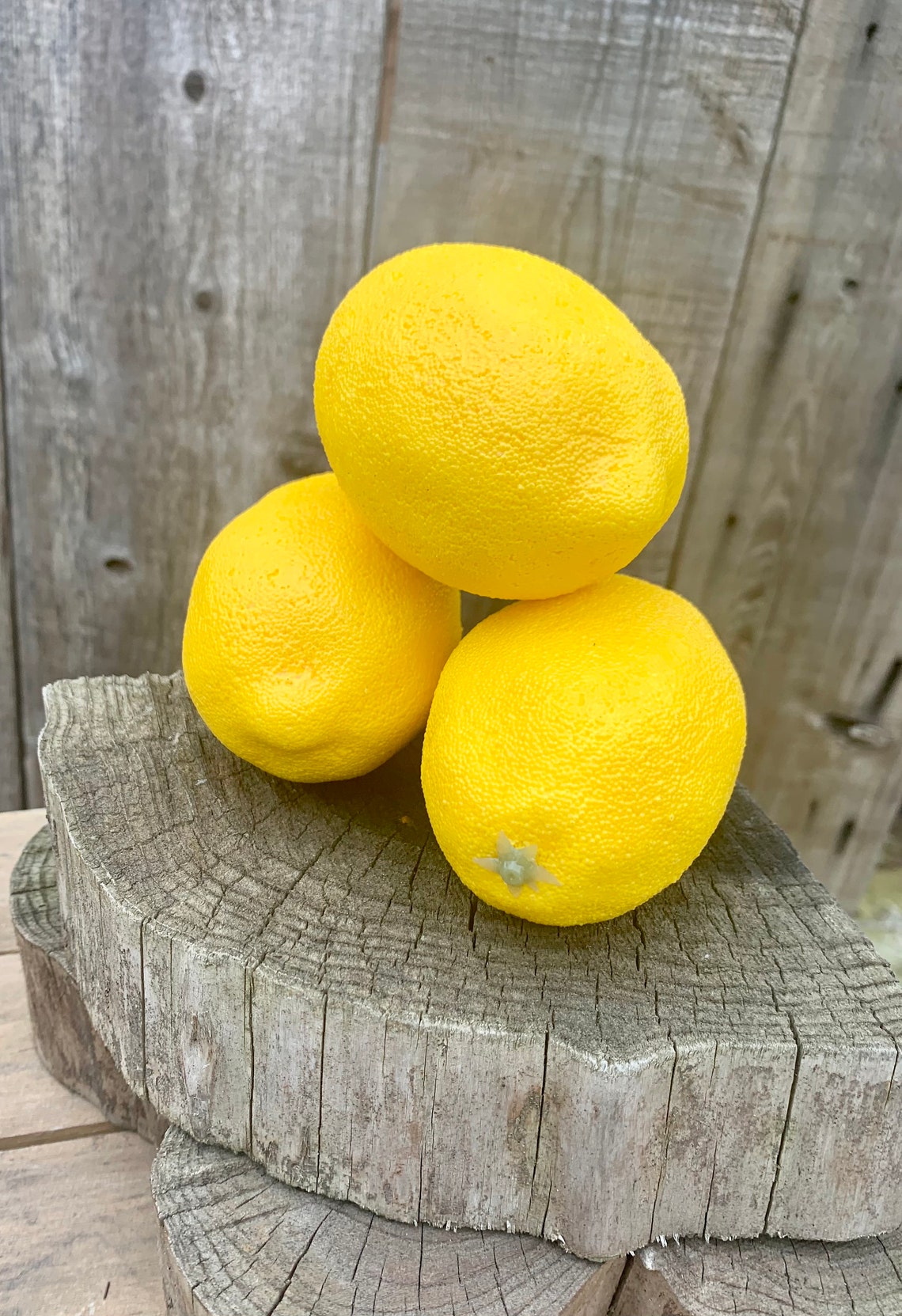 Fake Lemons Fake Food Lemon Decor Decor Photo Prop Tiered Etsy