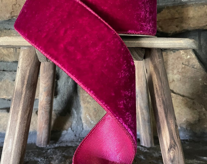 2.5 Inch Ribbon 10 YARD ROLL Farrisilk Ribbon Hot Pink - Etsy