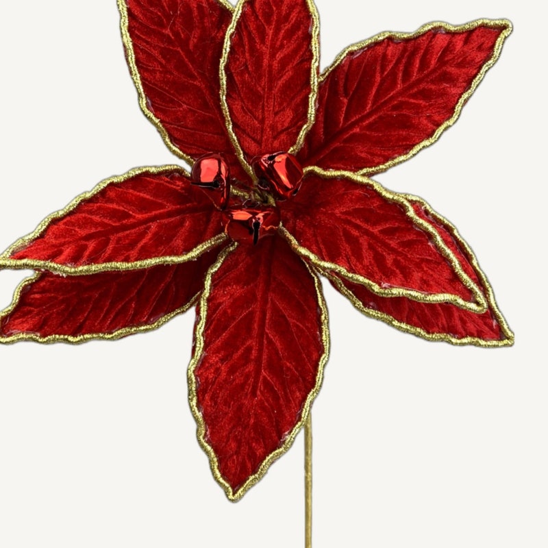 Poinsettia Picks - Etsy