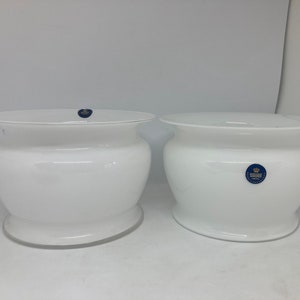 Pots de fleurs Holmegaard, état parfait, lot de deux jardinières/pots de fleurs « Amfora », conçus par Michael Bang, design danois vintage