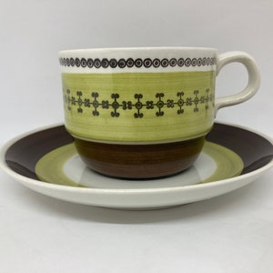 Rorstrand Milano coffeecup duo sets, very rare series coffe cup duo sets, designed by Hertha Bengtson, vintage Swedish design