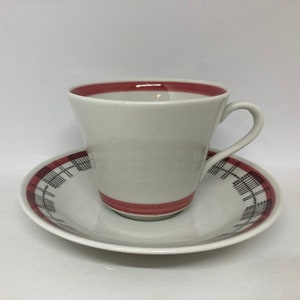 Rorstrand Fiesta RED coffe cup duo, Marianne Westmann Swedish design