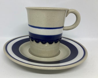 Höganäs Johanna Coffee cup duo sets, mint condition extremely rare coffee duo sets, designed by Ann Jansson, Swedish vintage design