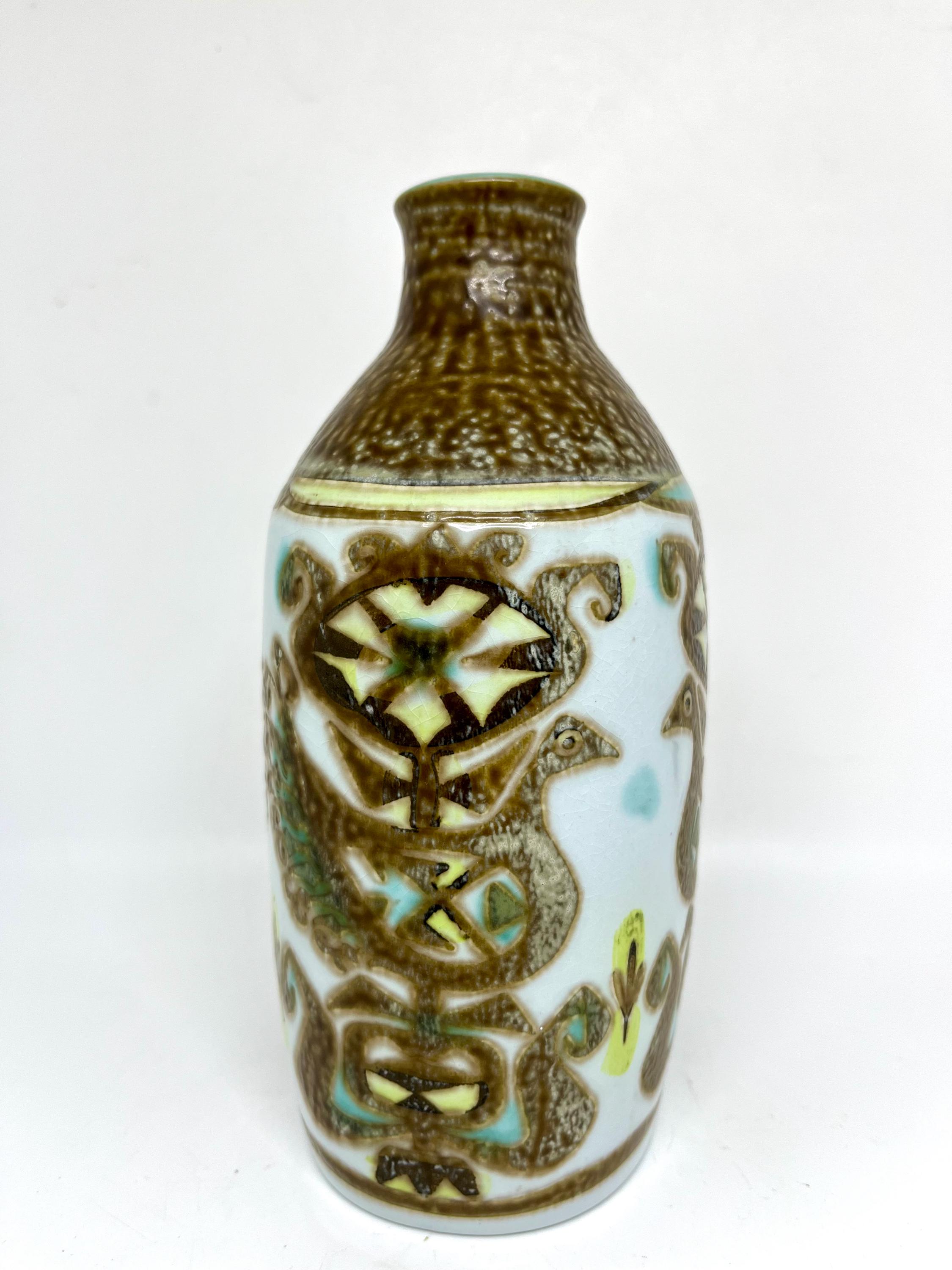 Royal Copenhagen Baca Vase 713/3208, Rare Original, Design by Nils