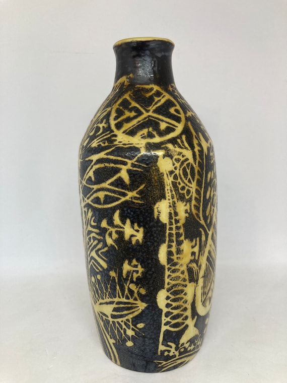 Royal Copenhagen Baca Vase 723/3208, Aluminia Production, Nils