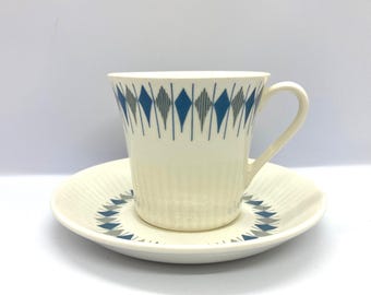 Figgjo Anne Marie Coffe Cup Duo Set, RARE Kirsten Selmer Swedish