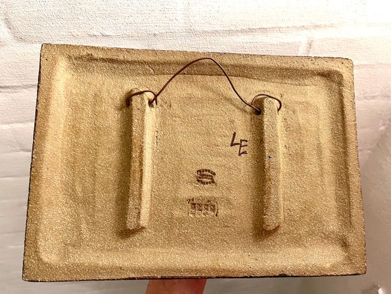 Soholm Ceramic Wall Plate, Very Rare Large Ceramic Wall Plate