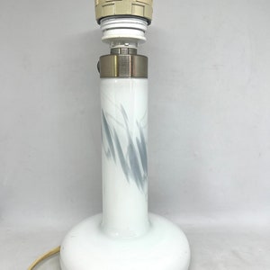 Holmegaard lamp, vintage &quot;Blues&quot; Glass table lamp, mint condition rare table lamp, 1980s Sidse Werder design, vintage Danish