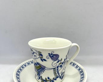 Figgjo Lotte coffee cup duo sets, mint condition Lotte duo sets designed by Turi Gramstad Oliver, vintage Norwegian design