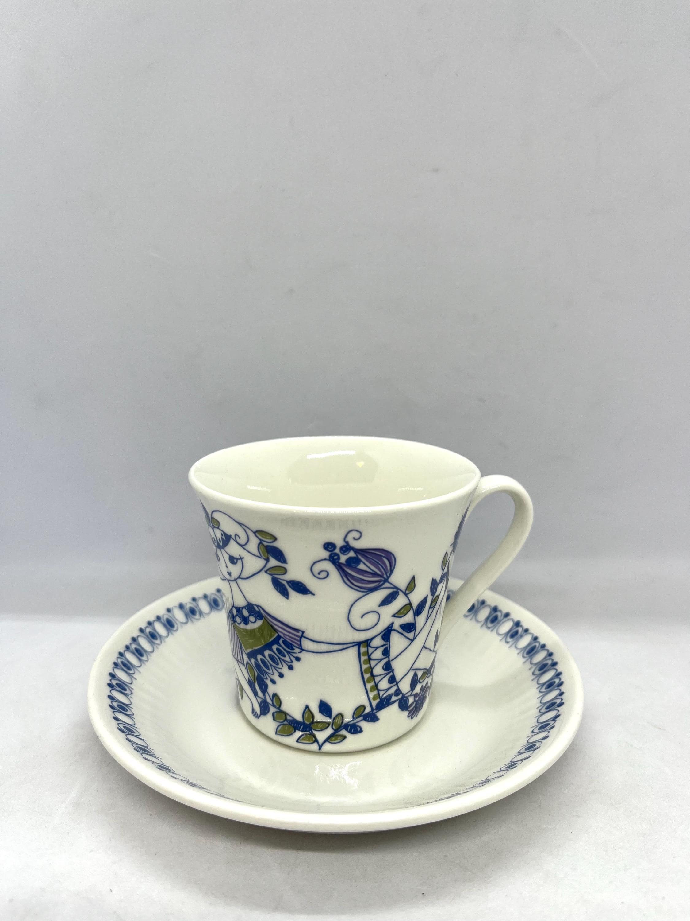 Figgjo Lotte Coffee Cup Duo Sets, Mint Condition Lotte Duo Sets
