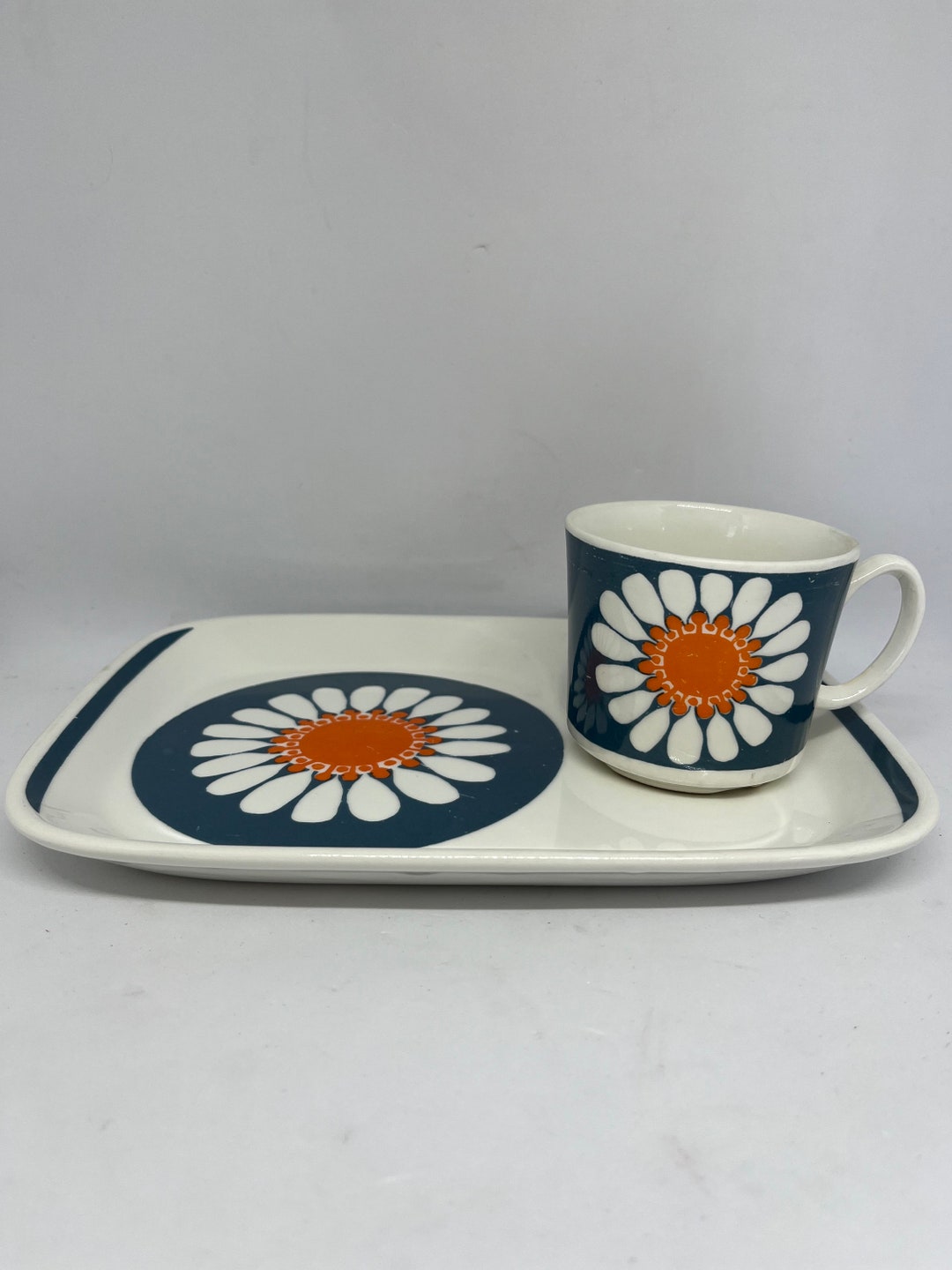 Figgjo Flint Daisy TV Set Turi Design Daisy Rare Coffee Cup Etsy