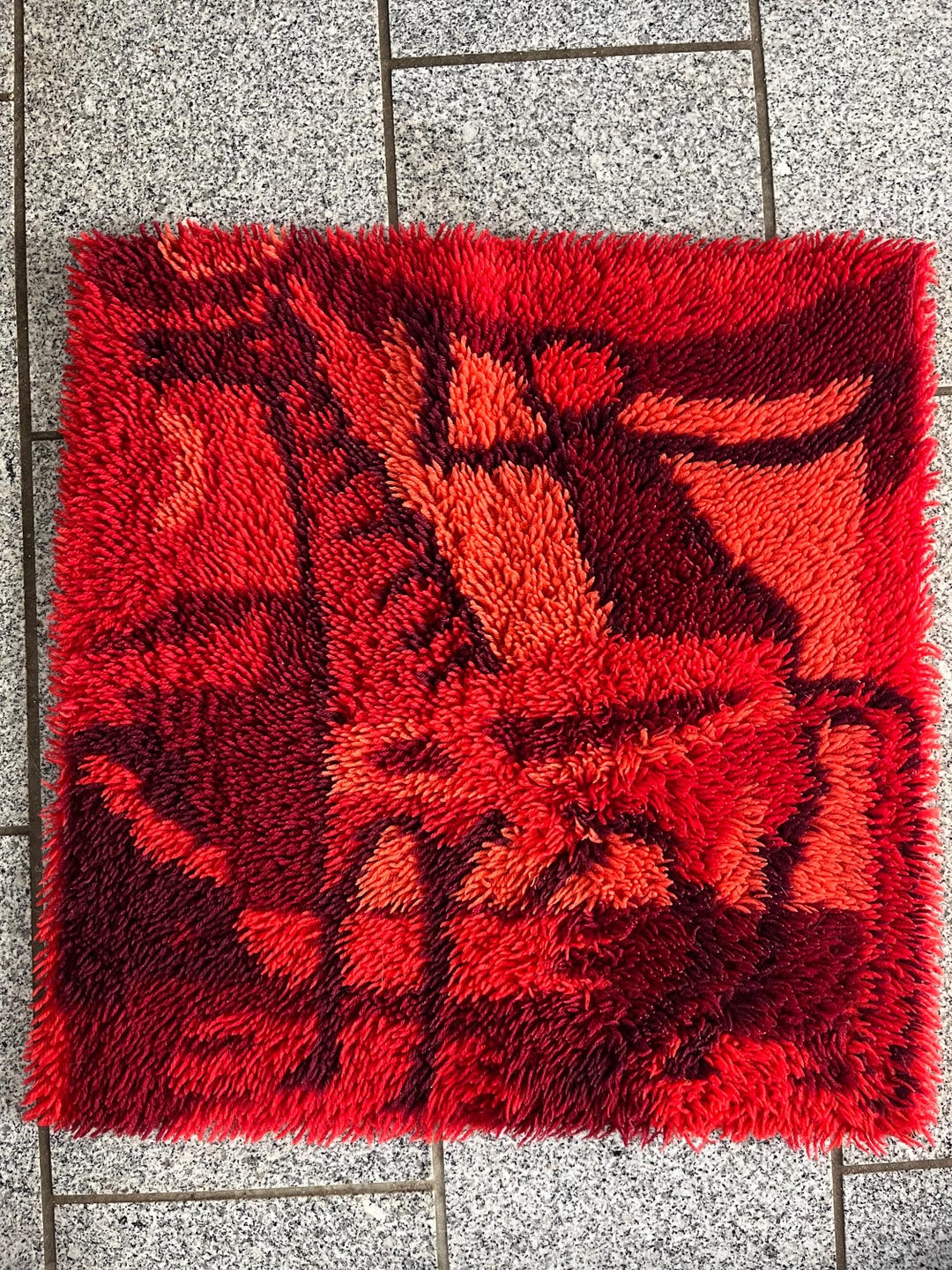 Danish Ege Rya Rug/ Tapestry 100% Wool, Danish Wall / Floor Rya Rug ...