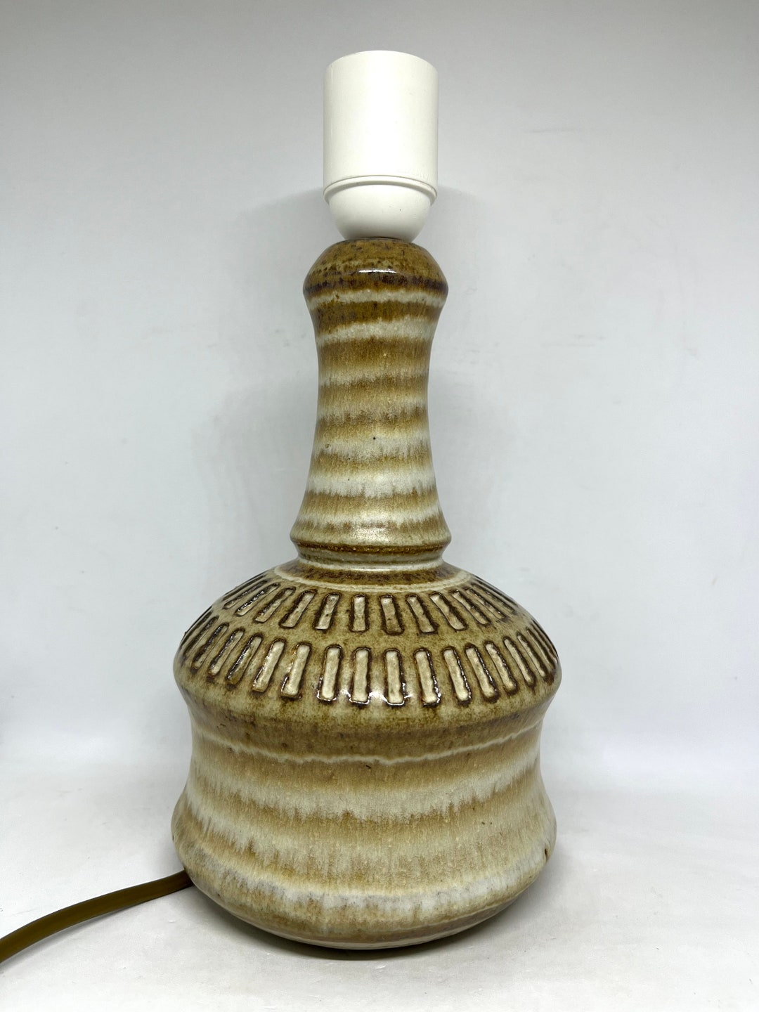 Wikholm Rome Lamp Soholm Table Lamp, Very Rare Ceramic Table Lamp Rare MINT, Designed and ...