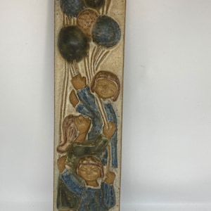 Michael Andersen ceramic wall plate, Marianne Starck midcentury Danish ceramics