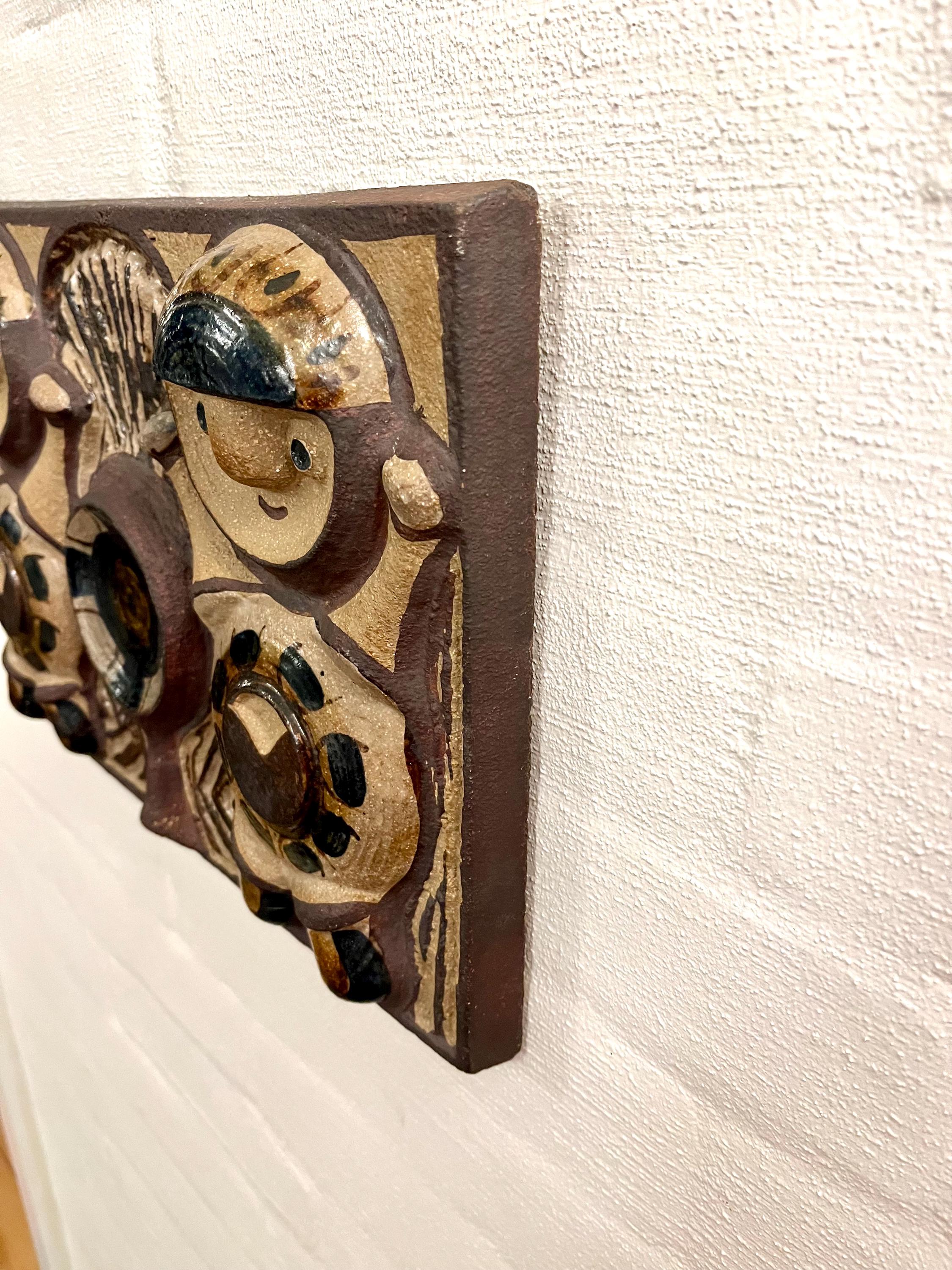 Soholm Ceramic Wall Plate, Very Rare Large Ceramic Wall Soholm Ceramic Wall Plate, Very Rare Large Ceramic Wall