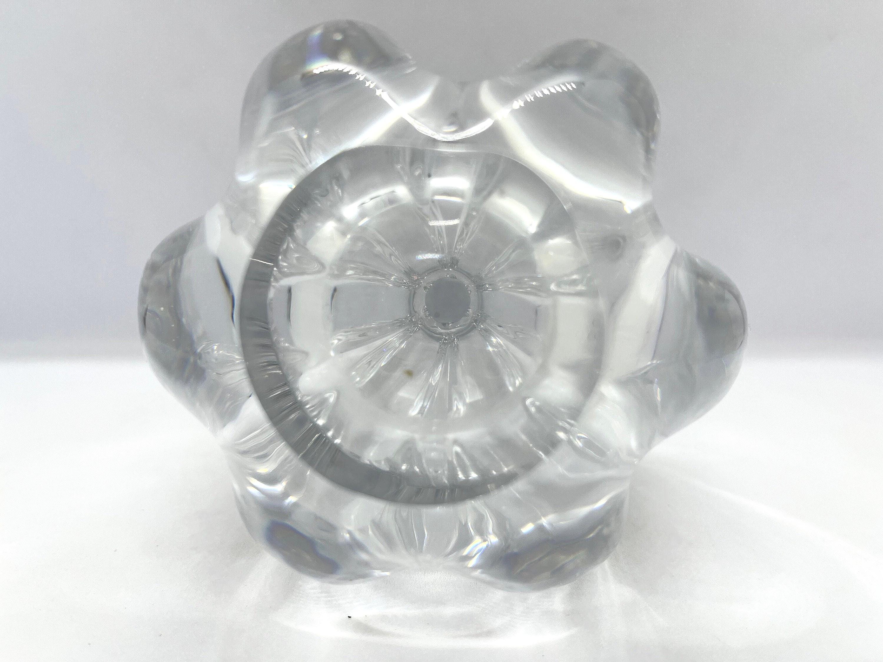 Orrefors Vase, Signed Stella Polaris Crystal Vase, Swedish