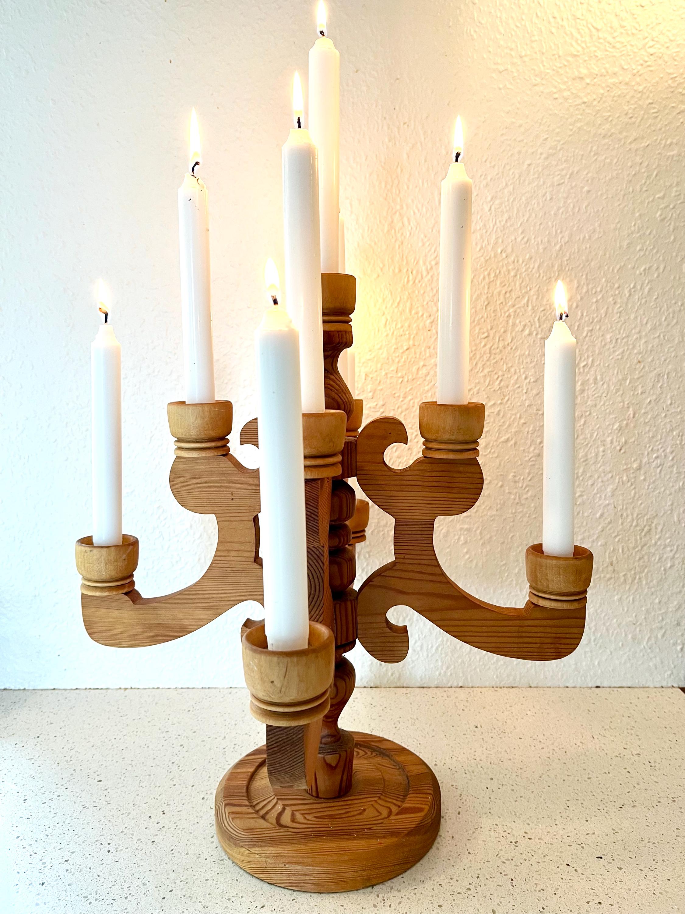 Vintage Swedish Candelabra, Stig Johansson Design Xlarge Handmade