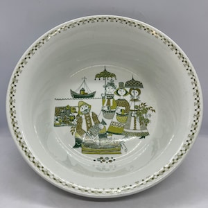 Figgjo Market bowl, large round salad / potato / Fruit bowl, mint condition bowl from Turi design, vintage Norwegian