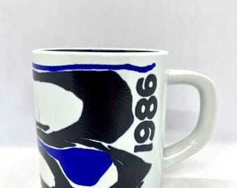 Royal Copenhagen mug, LARGE Annual Mug 1986, designed by Inge Lise Kofoed, vintage Danish design