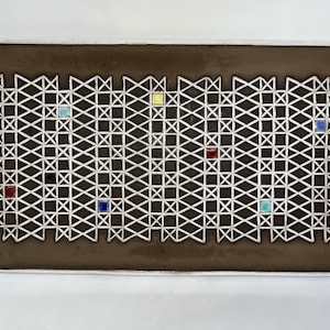 Ingrid Atterberg Upsala Ekeby, vintage handmade ceramic XL Corso plate, Upsala Ekeby vintage design