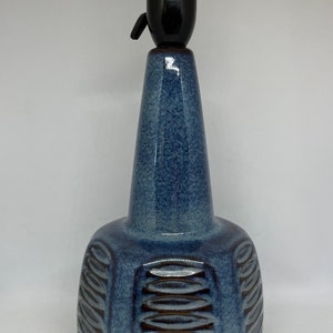 Soholm ceramic table lamp, large table lamp signed Einar Johansen midcentury Danish design