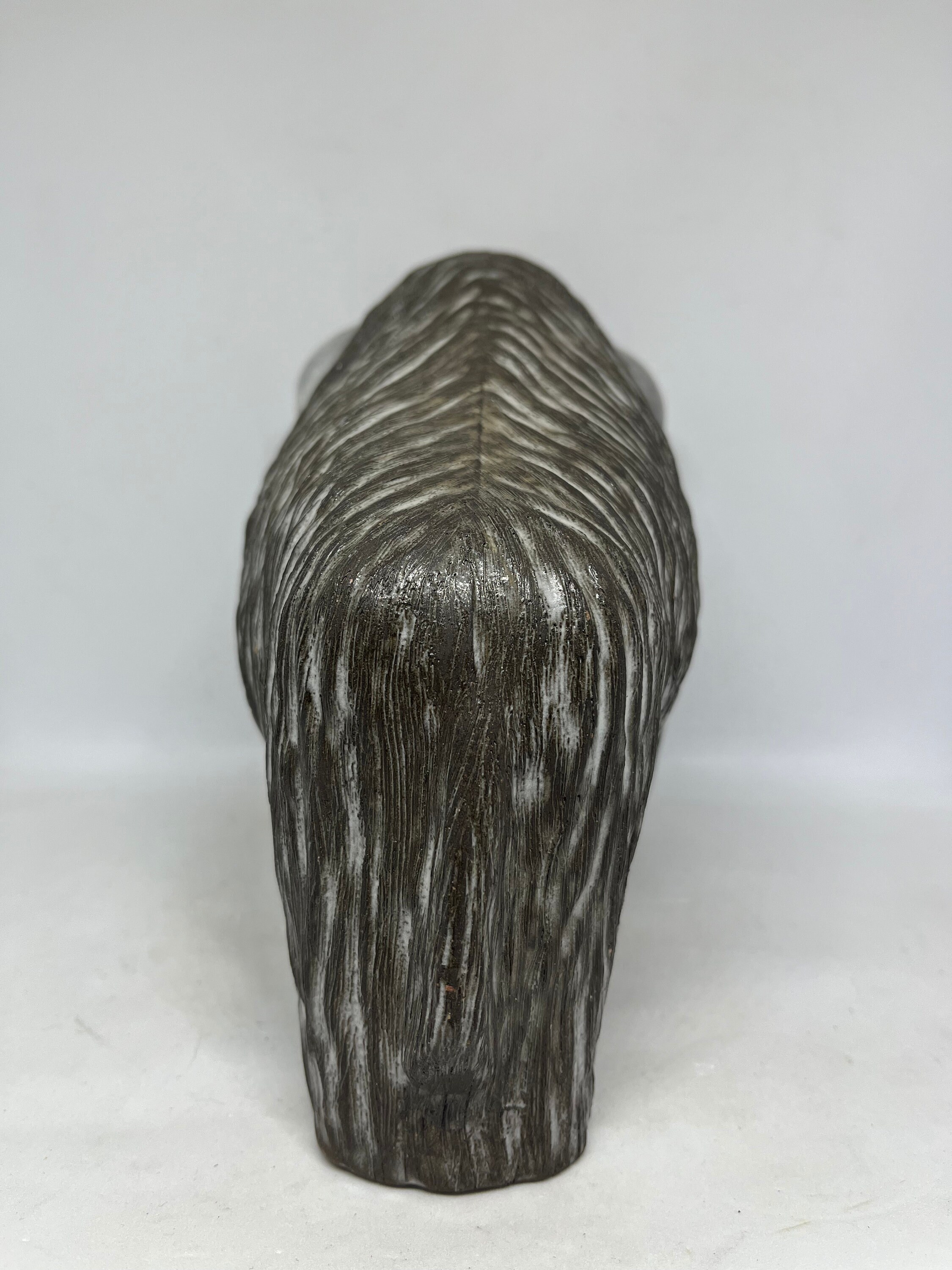 Upsala Ekeby Ceramic Ox, Bison Ox Figurine in MINT Condition