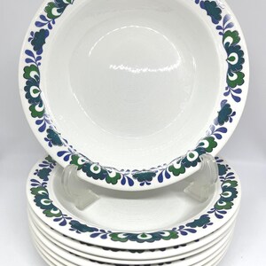 Egersund Estocolmo, cuencos para cereales, sopa o postre, juego de 4 cuencos de Estocolmo muy raros, diseñados por Grete Ronning, vintage noruegos