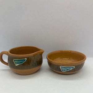 Rorstrand Aleppo MINT cream and sugar set, Swedish Midcentury design