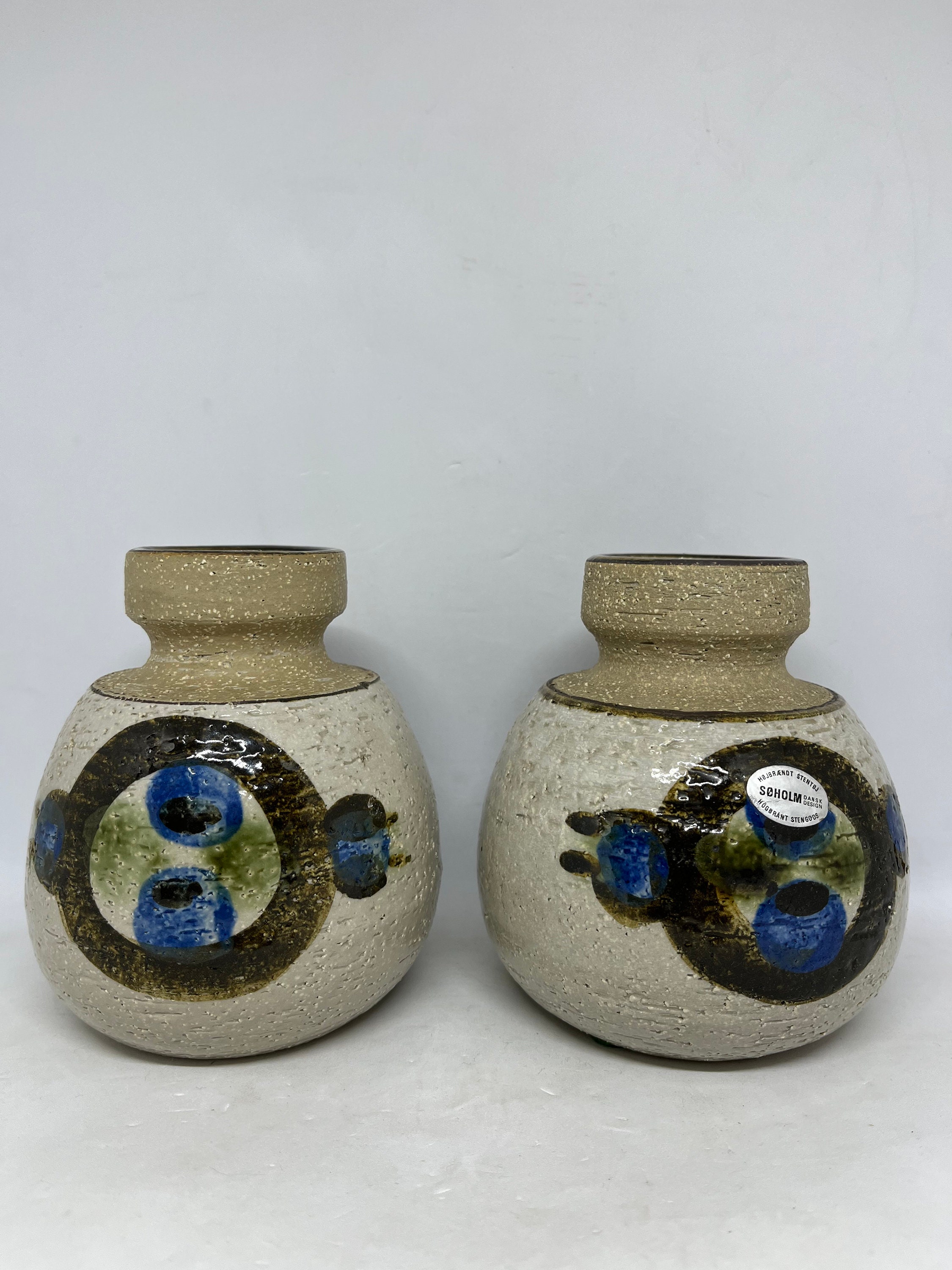 スーホルム ノオミ・バックハウゼン カップルの陶板 34cm 1970年代