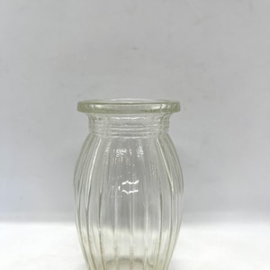Holmegaard glass vase, antique Holmegaard pressed glass &quot;Hospital vase&quot; in mint condition, antique Danish design