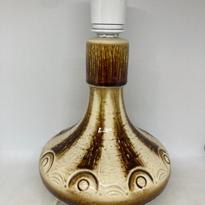 Soholm ceramic table lamp, Danish handmade lamp design, midcentury Danish