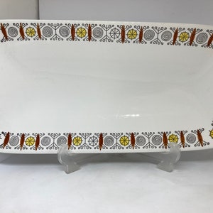 Rorstrand Birka serving board, very rare Swedish porcelain, vintage Scandinavian design