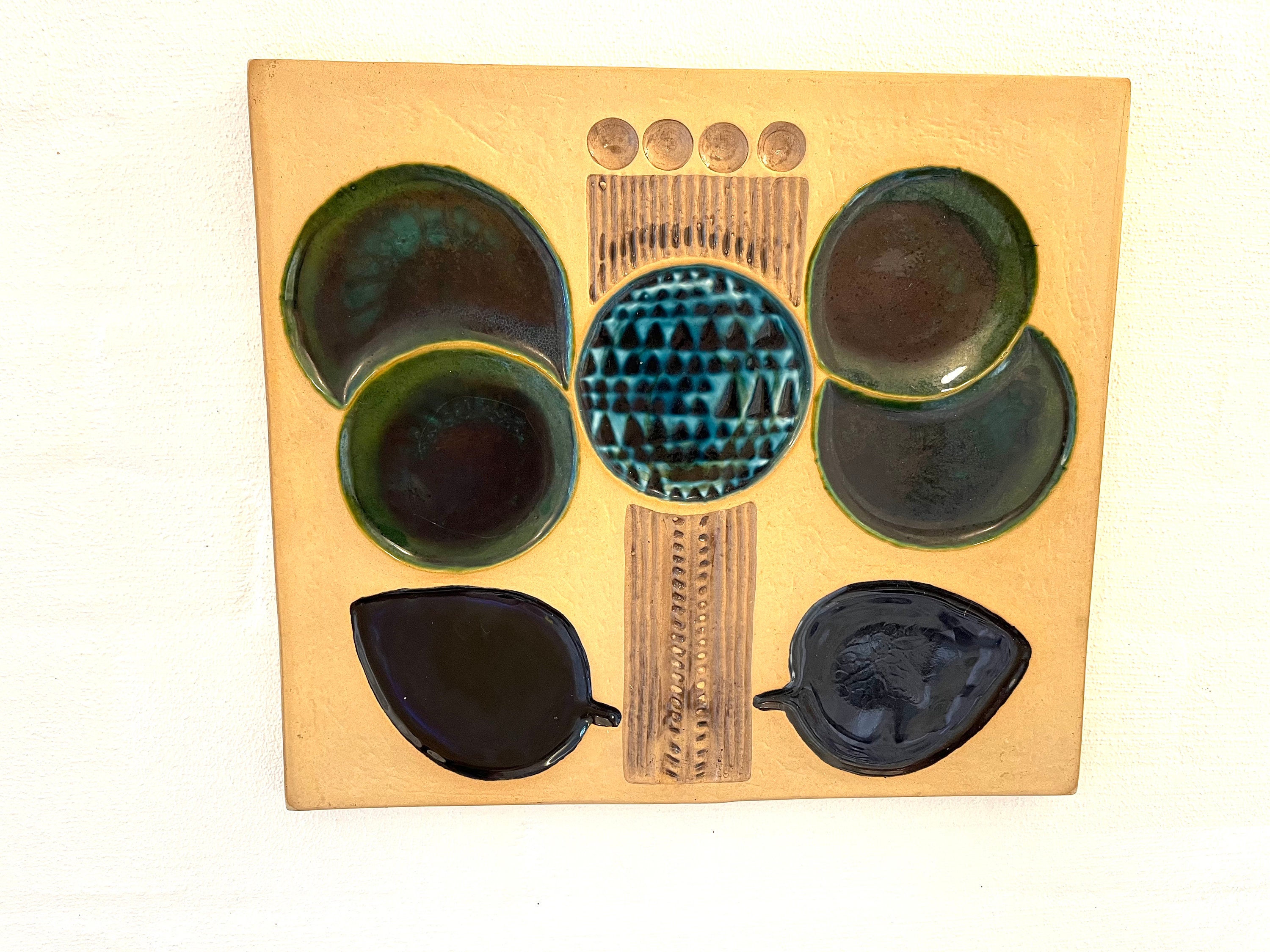 ☺︎ Rorstrand Ceramic Wall Plate, Rare Olle Alberius Design