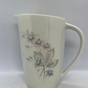 Rorstrand Cecilia large pitcher / milk jug 1950s porcelain, Mint condition pitcher, vintage Swedish design