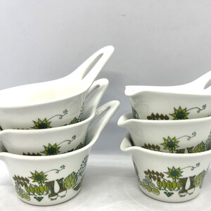 Figgjo Market, lot de 6 bols / bols à sauce ou à vinaigrette, design norvégien vintage Turi