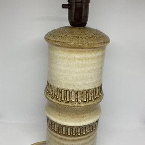 Soholm table lamp, rare large ceramic table lamp rare MINT, Joseph Simon midcentury Danish design